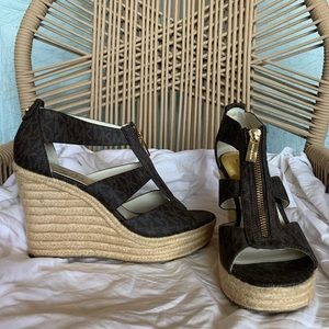 Women’s Michael Kors signature wedge sandals